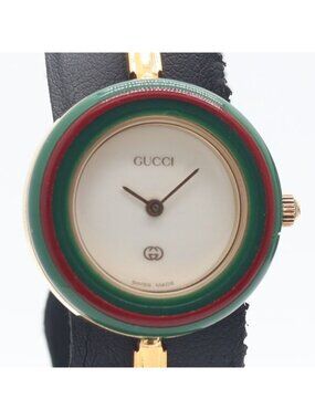 Gucci Change Bezel 11/12 Bangle Watch White Dial